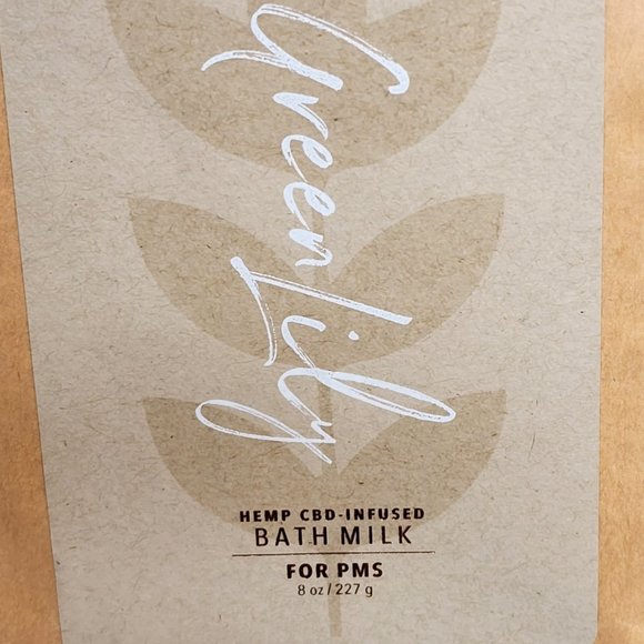 Green Lily Hemp CBD-Infused Bath Milk for PMS - Picture 2 of 3